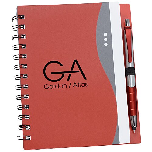 Bellevue Spiral Notebook with Stylus Pen Main Image