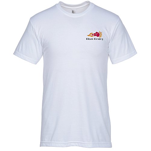 American Apparel Blend T-Shirt - Men's - White - Embroidered Main Image