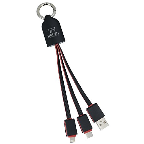 Radiant Light-Up Logo Duo Charging Cable Main Image