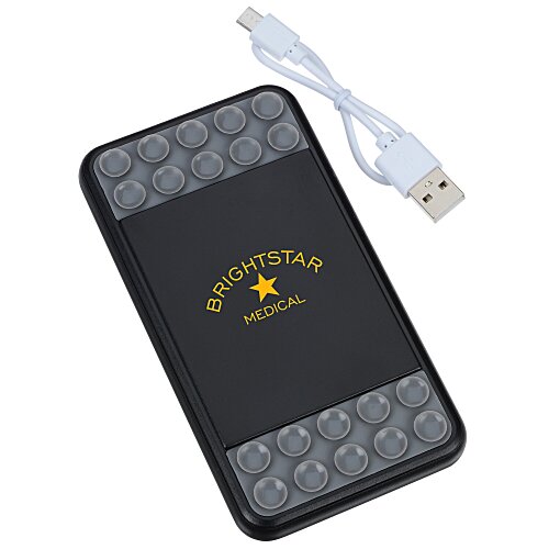 Trio Wireless Power Bank with Phone Stand - 4000 mAh Main Image