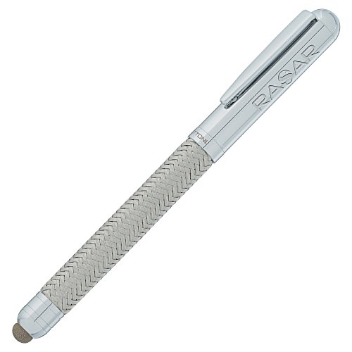 Bettoni Woven Mesh Rollerball Stylus Metal Pen - 24 hr Main Image