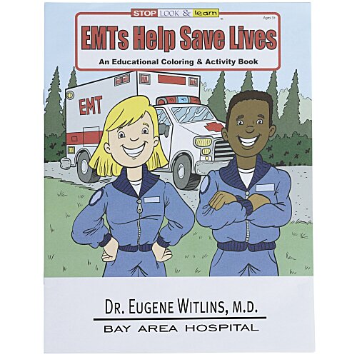 EMT'S Help Save Lives Coloring Book - 24 hr Main Image
