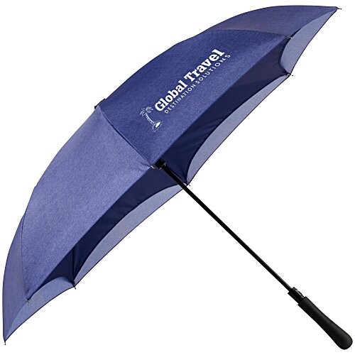 Heathered Auto Open Inversion Umbrella - 48 inches Arc Main Image