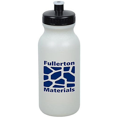 Sport Bottle with Push Pull Lid - 20 oz - Glow in Dark Main Image