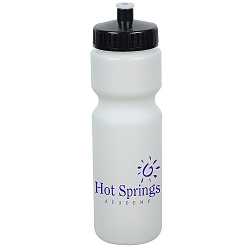 Sport Bottle with Push Pull Lid - 28 oz - Glow in Dark Main Image