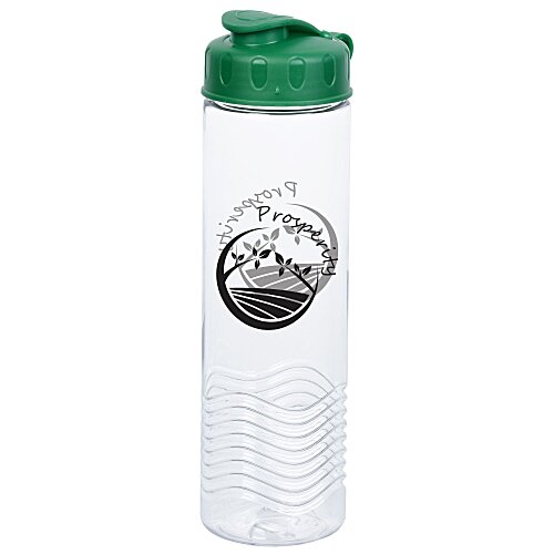 Clear Impact Twist Water Bottle with Flip Lid - 24 oz Main Image