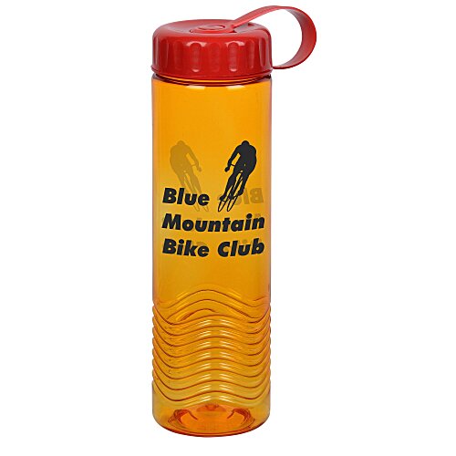 Twist Water Bottle with Tethered Lid - 24 oz Main Image