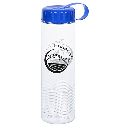 Clear Impact Twist Water Bottle with Tethered Lid - 24 oz Main Image