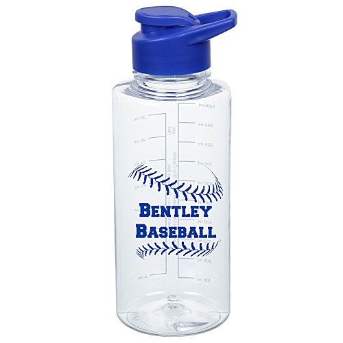 Clear Impact Mountain Bottle with Flip Carry Lid - 36 oz. Main Image