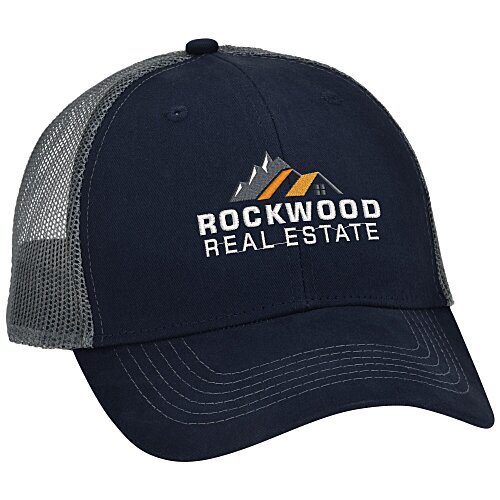Colorblocked Twill Meshback Cap - 24 hr Main Image
