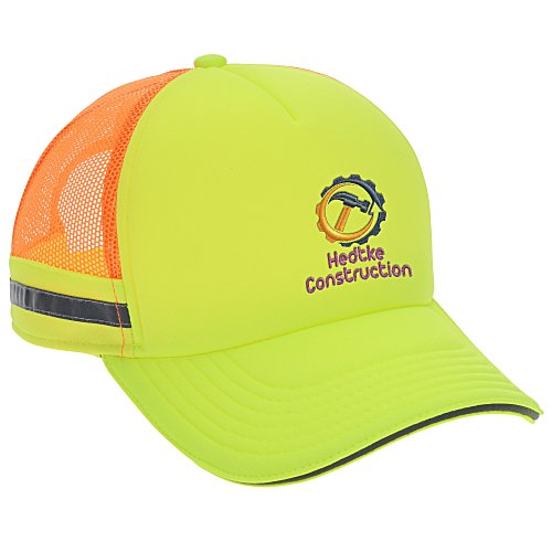 Reflective Dual Color Trucker Cap Main Image