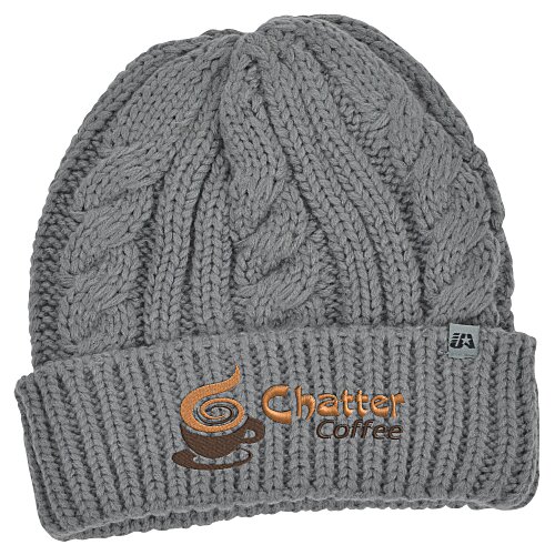 J. America Empire Cable Knit Beanie Main Image
