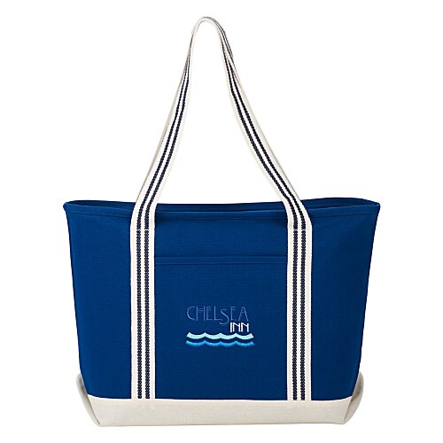 Atlantic 20-oz Cotton Zippered Tote - Embroidered Main Image
