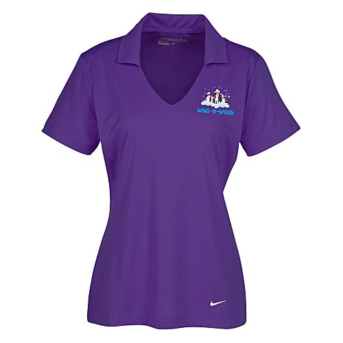 Nike Performance Vertical Mesh Polo - Ladies' - Full Color Main Image
