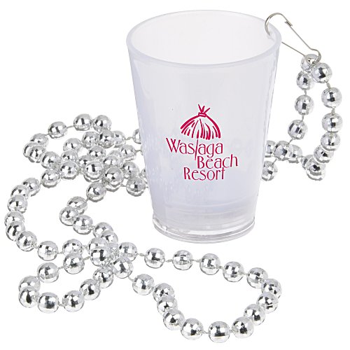 Light-up Shot Glass on Beaded Necklace - 2 oz. - Multi Main Image