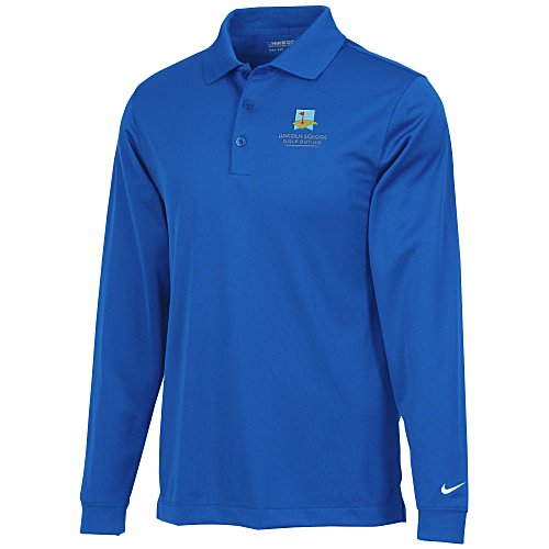 Nike Performance Long Sleeve Stretch Polo - Men's - 24 hr Main Image