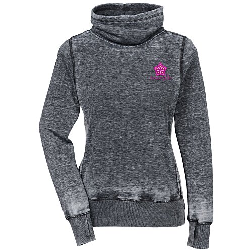 J. America Zen Cowl Neck Sweatshirt - Ladies' Main Image