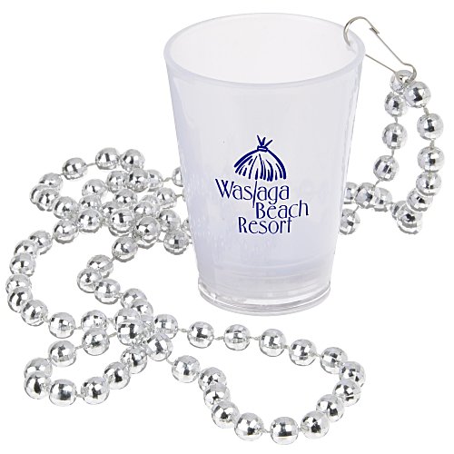 Light-up Shot Glass on Beaded Necklace - 2 oz. - Multi - 24 hr Main Image