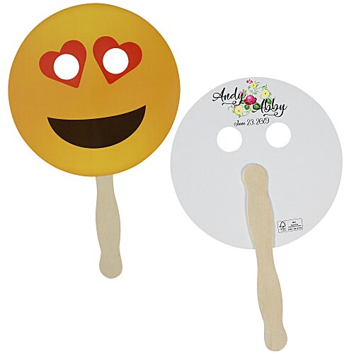 Emoji Hand Fan - Heart - 24 hr Main Image