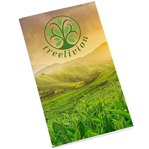 Side Stapled Memo Book - 8" x 5" - Full Color Main Image