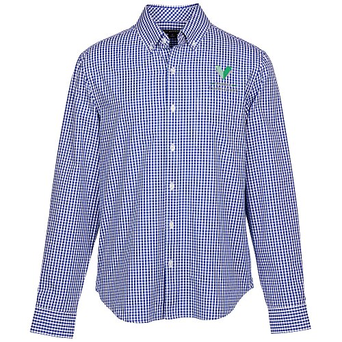 Gingham Broadcloth Easy Care Shirt - Men's Main Image