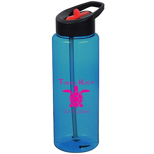 Guzzler Sport Bottle with Two-Tone Flip Straw Lid - 32 oz Main Image
