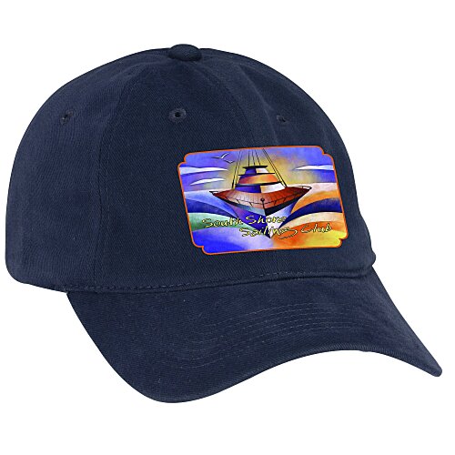 Brushed Cotton Unstructured Cap - Full Color Main Image