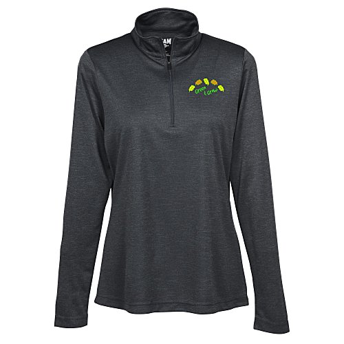 Zone Performance 1/4-Zip Pullover - Ladies' - Heathers - Full Color Main Image
