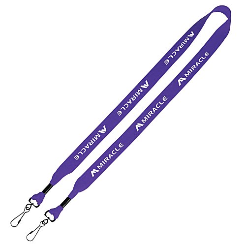 Knit Cotton Lanyard - 3/4" - 2 Swivel Hooks - 24 hr Main Image