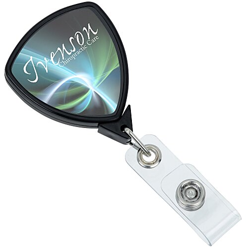 Jumbo Retractable Badge Holder - 24" - Shield - Label Main Image