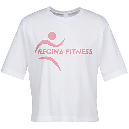 Getaway Boxy Tee - Ladies' - White Main Image