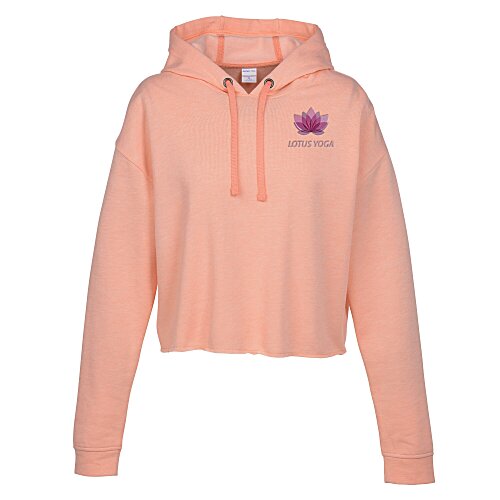 Electric Tri-Blend Wicking Cropped Hoodie - Ladies' Main Image
