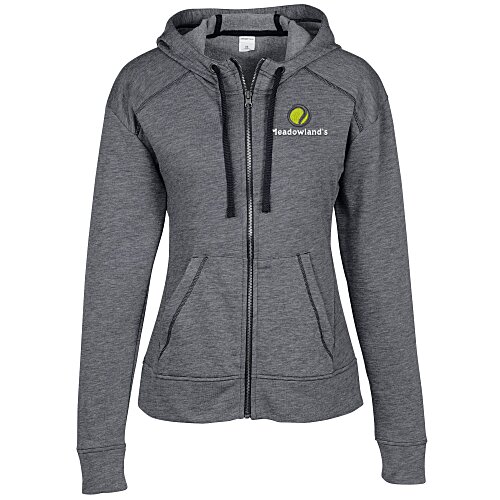 Electric Tri-Blend Wicking Full-Zip Sweatshirt - Ladies' Main Image
