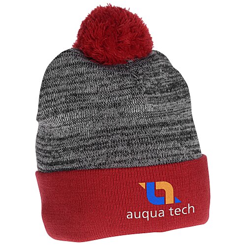 Heather Blend Pom Pom Beanie Main Image