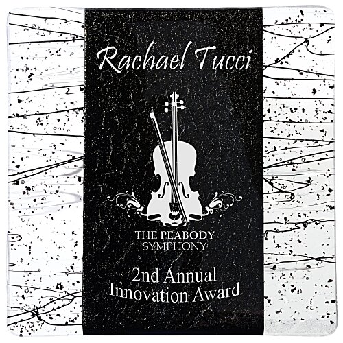 Art Glass Fusion Plaque - Black Main Image
