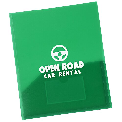 Expandable Twin Pocket Poly Folder - Frost Main Image