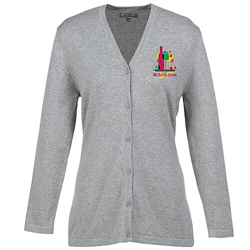 Fine Gauge V-Neck Long Cardigan - Ladies' Main Image
