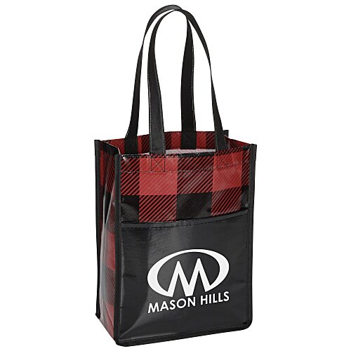 Buffalo Plaid Mini Gift Tote Main Image