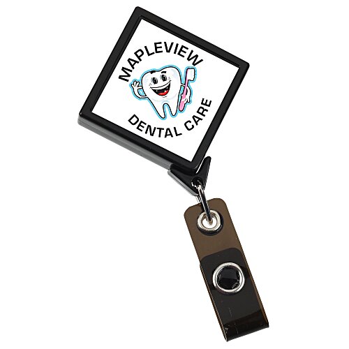 Jumbo Retractable Badge Holder - 40" - Diamond - Label Main Image
