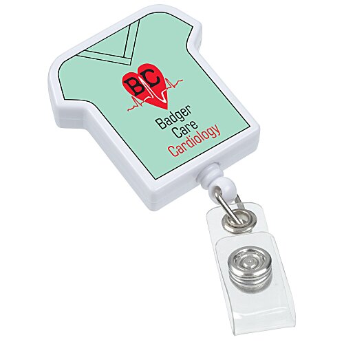 Jumbo Retractable Badge Holder - 40" - T-Shirt - Label Main Image