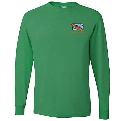 Jerzees Dri-Power 50/50 LS T-Shirt - Colors - Embroidered Main Image