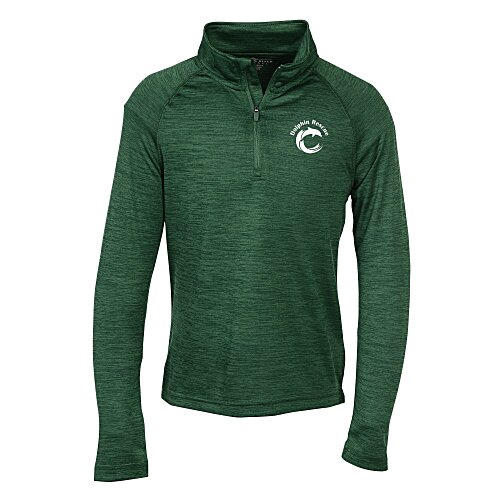 Space-Dyed 1/4-Zip Performance Pullover - Youth - Screen Main Image