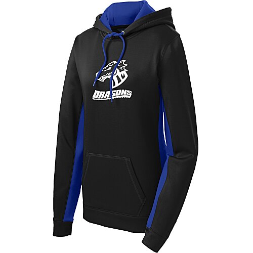 Performance Fleece Colorblock Hoodie - Ladies' - Screen Main Image