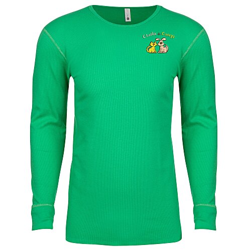 Next Level Thermal Long Sleeve Tee - Embroidered Main Image
