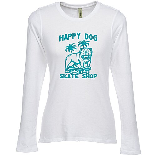 Econscious Organic Cotton LS T-Shirt - Ladies' - White Main Image