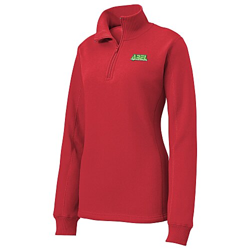 Feminine Fit 1/4-Zip Sweatshirt - Ladies' - Embroidered - 24 hr Main Image