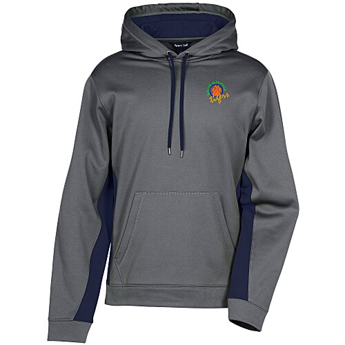 Performance Fleece Colorblock Hoodie - Men's - Embroidered - 24 hr Main Image