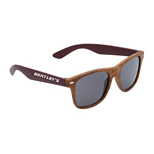 Wood Grain Beach Sunglasses - Front Main Image