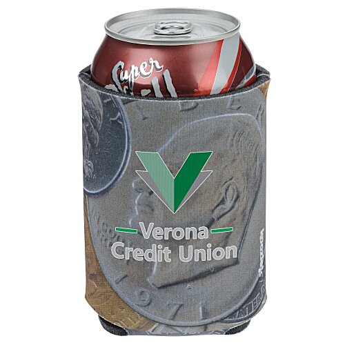 Koozie® Chill Collapsible Can Cooler - Coins Main Image