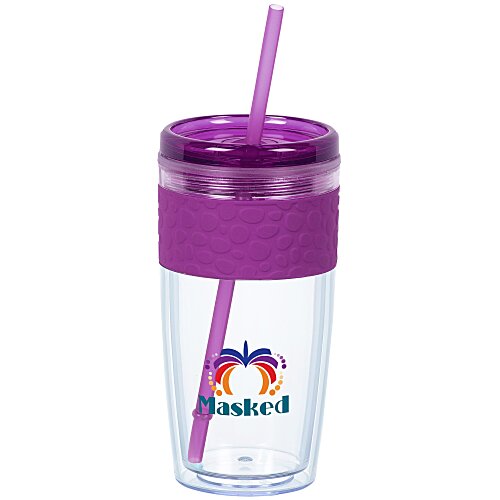 Refresh Pebble Tumbler with Straw - 16 oz - Full Color Main Image